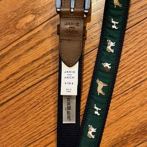 Janie and Jack dog belt size 6 to 8.